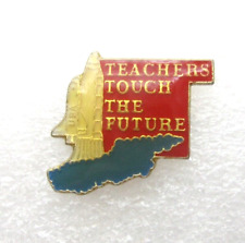 Vtg 1989 Teacher's Touch the Future Challenger Lapel Pin (B947) picture