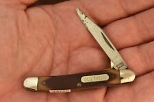 SCHRADE MADE IN USA OLD TIMER LINER LOCK SAWCUT DELRIN PEN KNIFE 18OT (14729) picture