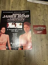 RITTENHOUSE - WOMAN OF JAMES BOND in Motion - Promo SELL SHEET + Promo Card picture