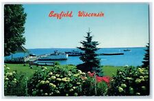 c1960's Picturesque Harbor And Park At Bayfield Wisconsin WI Unposted Postcard picture