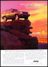 1996 Jeep Grand Cherokee - Pedestal - Original Advertisement Print Car Art Ad J9 picture