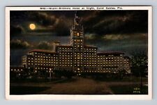 Coral Gables FL-Florida, Miami Biltmore Hotel at Night, Vintage Postcard picture