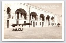 c1940s~Fort Henry Courtyard~Kingston Ontario Canada~Vintage RPPC Photo Postcard picture