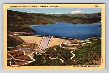 Mt Shasta CA-California, Shasta Dam, Shasta Lake, c1948 Vintage Postcard picture