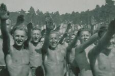 WW II German Photo  ----  Youth  Boys Saluting picture