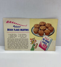 RARE Postcard Bran Flake Muffins Unposted picture