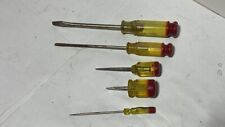 Vintage USA Screwdriver Lot of (5) SEARS Amber/Red picture