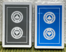 American Contract Bridge League Playing Cards Blue and Grey Deck Lot of 2 NEW picture