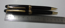 Pair MONTBLANC Meisterstuck Pen/Pencil Set (Black/Gold) (b) picture