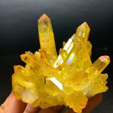 Natural Citrine Cluster Aura Crystal Cluster Mineral Specimen Healing Decoration picture