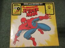 Vintage 1977 Marvel Comics The Amazing SpiderMan Book and Record Set 12