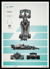 Mercedes-AMG Petronas W12 E Formula 1 F1 2021 Ltd Ed 200 Poster Hamilton Bottas picture