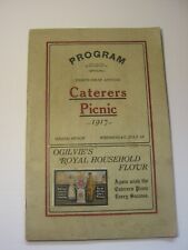1917 Program Caterers Picnic Grand Beach Ad's picture
