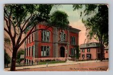 Haverhill MA-Massachusetts, Public Library, Antique Vintage Souvenir Postcard picture