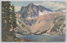 Postcard Snow Mass Lake and Snowmass Peak, Aspen, Colorado, 14er picture
