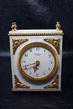Vintage Hour Lavigne Paris France Marble Shelf/ Desk / Mantel Clock Empire Style picture