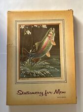 1940s Trout Stationary National Wildlife Federation Art by Al Kreml picture