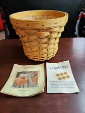 Longaberger 2003 Bouquet Basket with Protector & Pads Item 10642 picture