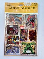 NIP NOS 1996 VTG Marvel Comics Superhero  Foil Stickers  2 Sheets  Unused picture