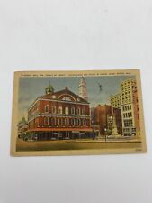 Vintage Postcard Faneuil Hall “Cradle Of Liberty” Boston Massachusetts 1943 picture