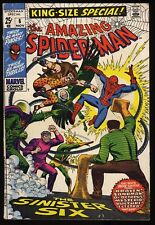 Amazing Spider-Man Annual #6 FN+ 6.5 Sinister Six Appearance Marvel 1969 picture