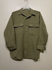 CCC WWI WWII US Army M1926 Interwar Transitional Wool Shirt Sz M 20s 30s 40s picture