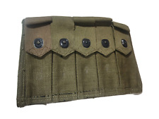 Authentic WWII US GI Olive Thompson 5 Pocket Magazine Pouch Original Mag Canvas picture