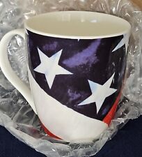 Brand New In Box Pfaltzgraff 18oz Ceramic American Flag Patriotic Coffee/Tea Mug picture