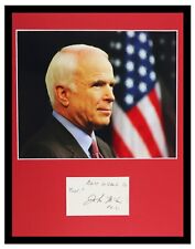 John McCain Signed Framed 11x14 Photo Display Vintage Signature picture