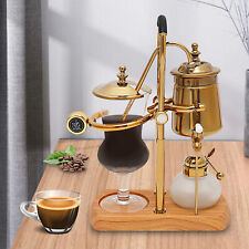 15OZ Royal Belgian Belgium Balance Syphon Coffee Maker Siphon Brewer Golden picture
