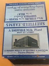 Oversized Matchbook Cover Ca 1939 Sheffield Farms milk Plant New York picture