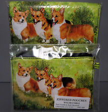 New Pembroke Welsh Corgi Dog Zippered Pouch & Wallet Set By Ruth Maystead picture