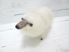 Vintage Spun Wool Sheep Figurine 4