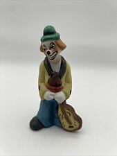 Vintage UCGC Porcelain Clown Figurine with Guitar Banjo READ picture