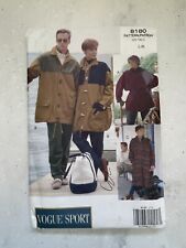 Vogue Sport Pattern 8180 Uncut Jacket Coat Vintage 1991 picture
