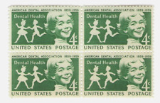 Dentists Dental Profession Teeth 64 Year Old Mint Vintage Stamp Block from 1959 picture