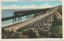 Santa Barbara, California train postcard / Posted 1947 picture
