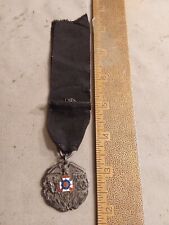 PRE WWI US Army 14th Regiment 2 Mile Bicycle Award Medal Sterling picture