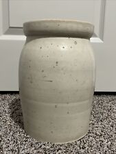 Antique Primitive Glazed Pottery Crock - 10