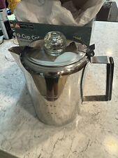 Ozark Trail 9 Cup Coffee Percolator 3 Piece System Stainless Steel. picture