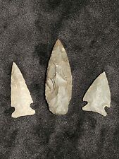 Authentic Arrowheads 3 Native American Artifacts Lot Group picture
