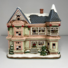 Vintage 1995 Lefton Colonial Village Limited Edition  Wycoff Manor w/Deed, Light picture