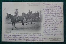 Old 1901 Russian Imperial Postcard Tsar Nicholas II General Brugere Paris France picture