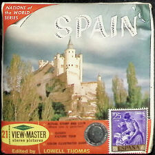 SPAIN WITH COIN & STAMP 3d View-Master 3 Reel Packet NEW SEALED picture