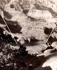 C 1939-1950 RPPC Postcard Grand Canyon Bright Angel Trail EKC BW picture