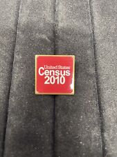 United States Census Bureau 2010 Lapel Pin Red Gold Pin Back picture
