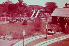 c1970s Six Flags The Moon Antique Car Ride~VTG Dexter 35mm Slide picture