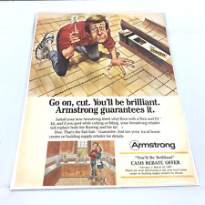 Vintage Print Ad 1987 Armstrong Floor Genuine Magazine Advertisement Ephemera picture