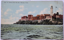 Havana, Cuba Vintage Postcard c1910s El Morro From The Sea Harris Bros Co picture