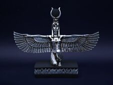 Egyptian statue of the goddess Isis with open wings made of stone & silver leaf picture